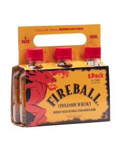 Fireball 100ml 6 Pack Carrier