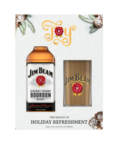Jim Beam With Holiday Highball Glass